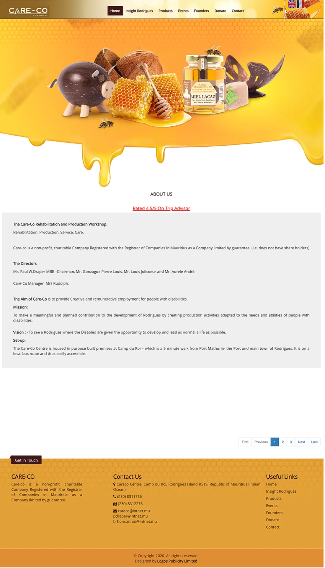 Care-Co website preview