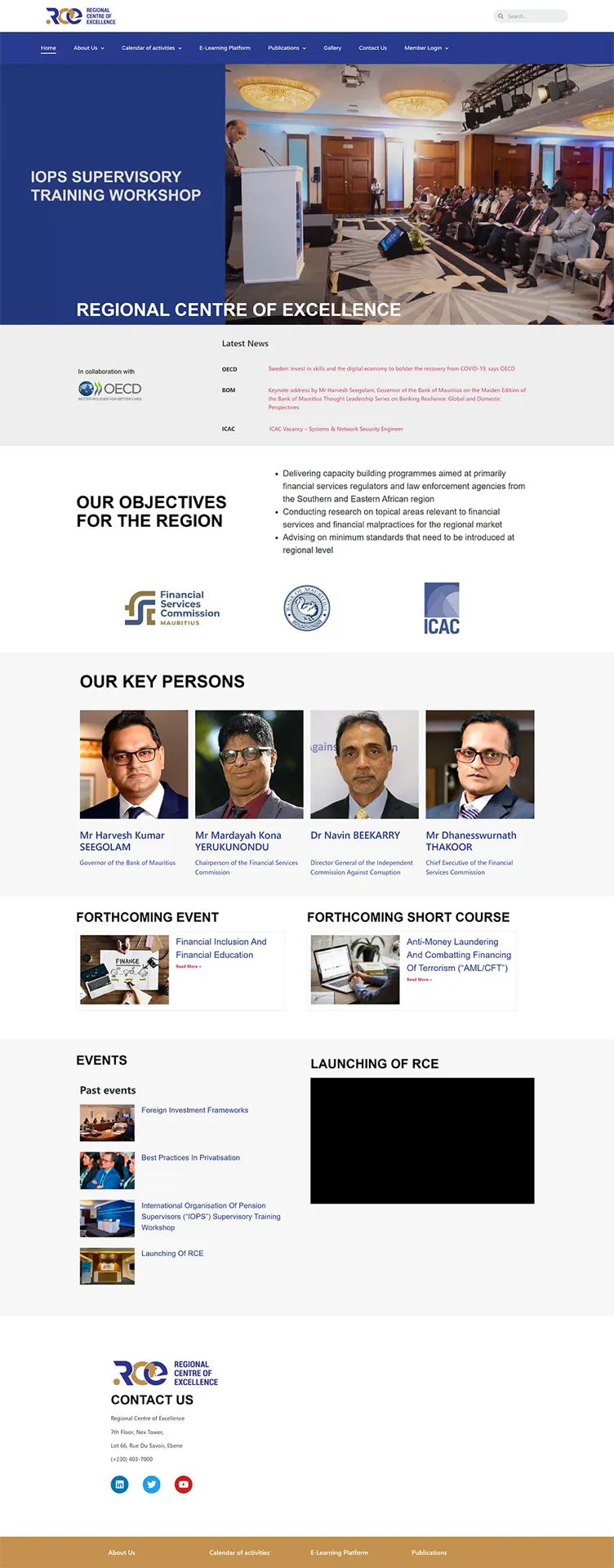 Financial Services Commission website preview